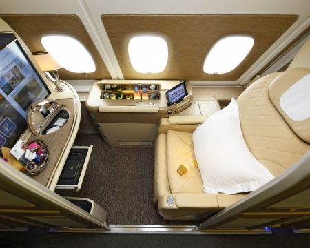 Emirates A380 neu First Class © Emirates